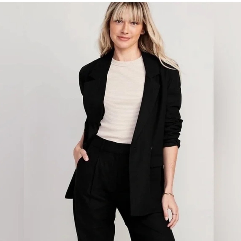 Double-Breasted Linen Blazer NWT